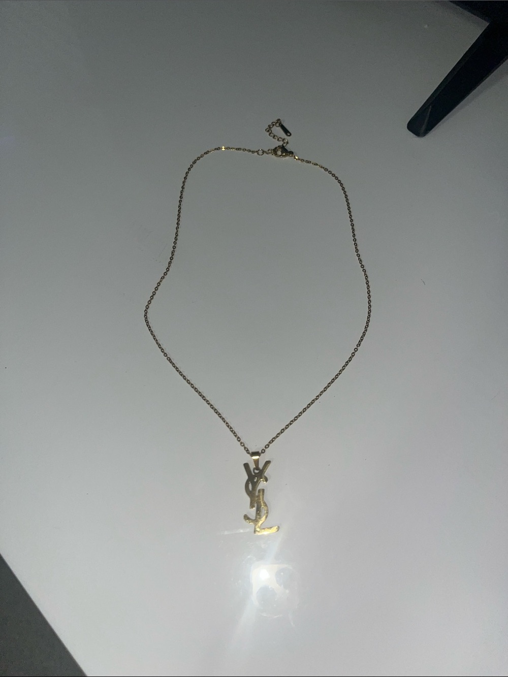Gold Necklace with Style Pendant Accessory